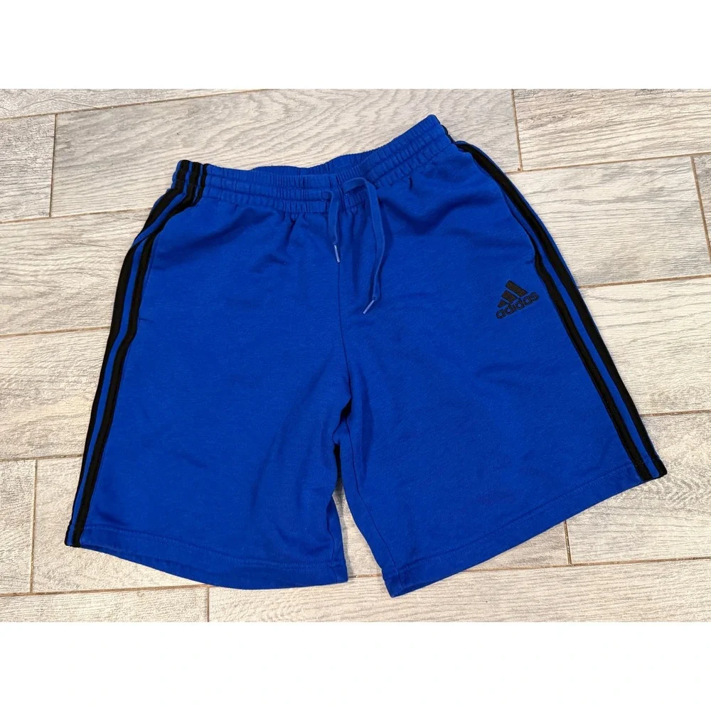 Adidas Essential Fleece Shorts Mens Large H20852 3-Stripe Activewear Pockets